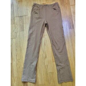 Maeve by Anthropologie Women's Kick Flare Pull On Dress Pants Camel Tan Size XS